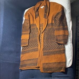 Lucky Brand Brown and Black Cardigan
